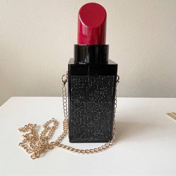 Lipstick clutch shoulder strap - Picture 6 of 10